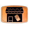 Faux Leather Engravable Patch - Curved Rectangle Thumbnail