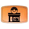 Faux Leather Engravable Patch - Curved Rectangle Thumbnail