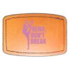 Faux Leather Engravable Patch - Curved Rectangle Thumbnail