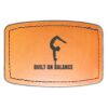 Faux Leather Engravable Patch - Curved Rectangle Thumbnail