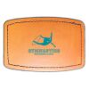 Faux Leather Engravable Patch - Curved Rectangle Thumbnail