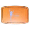 Faux Leather Engravable Patch - Curved Rectangle Thumbnail