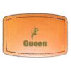 Faux Leather Engravable Patch - Curved Rectangle Thumbnail