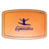 Faux Leather Engravable Patch - Curved Rectangle Thumbnail