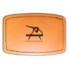 Faux Leather Engravable Patch - Curved Rectangle Thumbnail