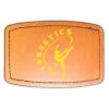 Faux Leather Engravable Patch - Curved Rectangle Thumbnail