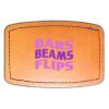 Faux Leather Engravable Patch - Curved Rectangle Thumbnail