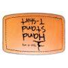 Faux Leather Engravable Patch - Curved Rectangle Thumbnail