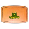 Faux Leather Engravable Patch - Curved Rectangle Thumbnail