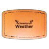 Faux Leather Engravable Patch - Curved Rectangle Thumbnail