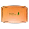 Faux Leather Engravable Patch - Curved Rectangle Thumbnail
