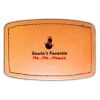 Faux Leather Engravable Patch - Curved Rectangle Thumbnail