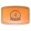Faux Leather Engravable Patch - Curved Rectangle Thumbnail