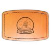 Faux Leather Engravable Patch - Curved Rectangle Thumbnail