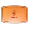 Faux Leather Engravable Patch - Curved Rectangle Thumbnail
