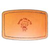 Faux Leather Engravable Patch - Curved Rectangle Thumbnail