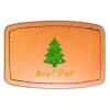 Faux Leather Engravable Patch - Curved Rectangle Thumbnail