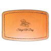Faux Leather Engravable Patch - Curved Rectangle Thumbnail