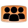 Faux Leather Engravable Patch - Curved Rectangle Thumbnail