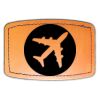 Faux Leather Engravable Patch - Curved Rectangle Thumbnail