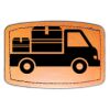 Faux Leather Engravable Patch - Curved Rectangle Thumbnail