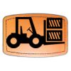 Faux Leather Engravable Patch - Curved Rectangle Thumbnail