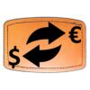 Faux Leather Engravable Patch - Curved Rectangle Thumbnail