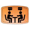 Faux Leather Engravable Patch - Curved Rectangle Thumbnail