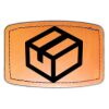 Faux Leather Engravable Patch - Curved Rectangle Thumbnail
