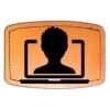 Faux Leather Engravable Patch - Curved Rectangle Thumbnail