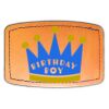 Faux Leather Engravable Patch - Curved Rectangle Thumbnail
