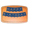 Faux Leather Engravable Patch - Curved Rectangle Thumbnail