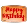 Faux Leather Engravable Patch - Curved Rectangle Thumbnail