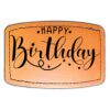 Faux Leather Engravable Patch - Curved Rectangle Thumbnail