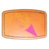 Faux Leather Engravable Patch - Curved Rectangle Thumbnail