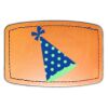 Faux Leather Engravable Patch - Curved Rectangle Thumbnail