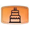 Faux Leather Engravable Patch - Curved Rectangle Thumbnail
