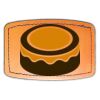 Faux Leather Engravable Patch - Curved Rectangle Thumbnail