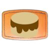 Faux Leather Engravable Patch - Curved Rectangle Thumbnail