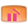 Faux Leather Engravable Patch - Curved Rectangle Thumbnail