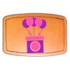 Faux Leather Engravable Patch - Curved Rectangle Thumbnail