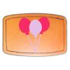 Faux Leather Engravable Patch - Curved Rectangle Thumbnail