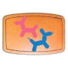 Faux Leather Engravable Patch - Curved Rectangle Thumbnail