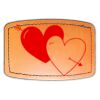 Faux Leather Engravable Patch - Curved Rectangle Thumbnail