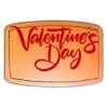 Faux Leather Engravable Patch - Curved Rectangle Thumbnail