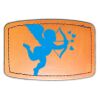 Faux Leather Engravable Patch - Curved Rectangle Thumbnail