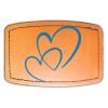 Faux Leather Engravable Patch - Curved Rectangle Thumbnail