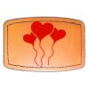 Faux Leather Engravable Patch - Curved Rectangle Thumbnail