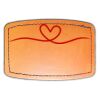 Faux Leather Engravable Patch - Curved Rectangle Thumbnail