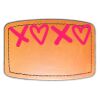 Faux Leather Engravable Patch - Curved Rectangle Thumbnail